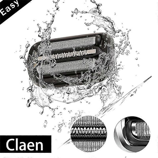 2 kpl Series 5/6 53B -vaihtopäät Braun-parranajokoneeseen, jossa on teräverkko