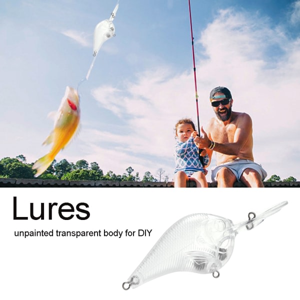 10 stk Blanke Crankbait Umalt Hardt Agns Fiskeutstyr DIY-Tilbehør