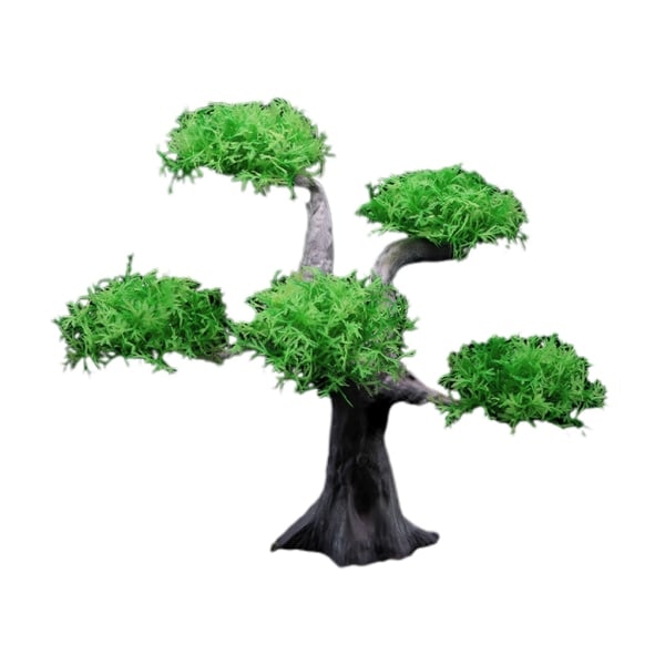 Kunstig vannplante akvarieplante terrarium fisktank ornament dekor grønn