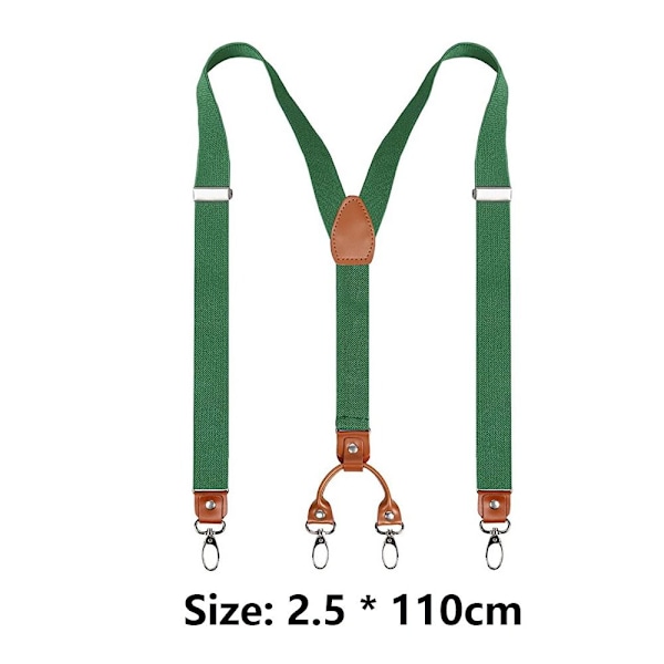 Bukseseler Y-rygg Justerbare Skjortestropper Klips A04 Beige