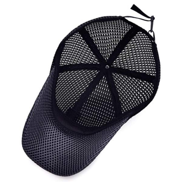 Mesh-keps för män Justerbara andningsbara kepsar män Grå onesize