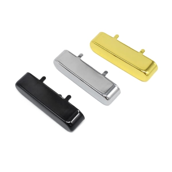 Pickup-överdrag Humbuckers Mässing Gitarr Pickup-överdrag Guld/Silver/Svart Överdrag Överdrag för hals och bro Svart