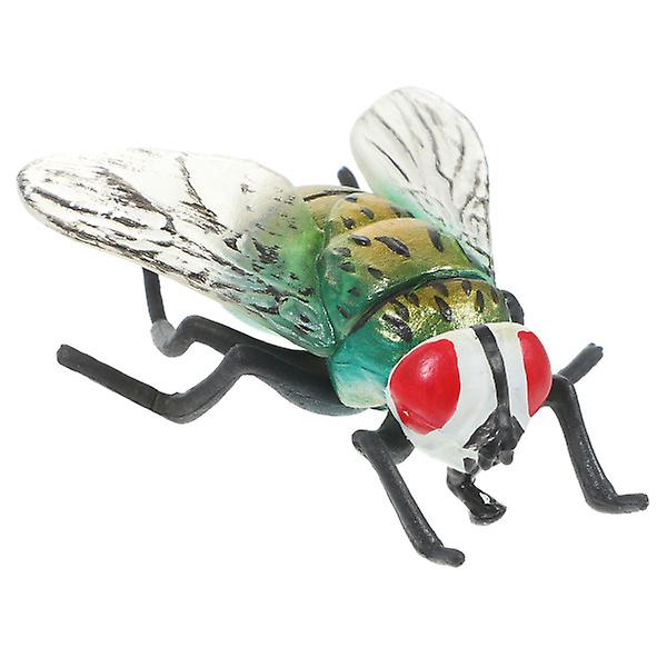Realistisk husfluga Fake spyfluga Knepig insektsleksak Fakefluga Modell Insekt Kognitiv leksak2,4X5X6CM 2.4X5X6CM
