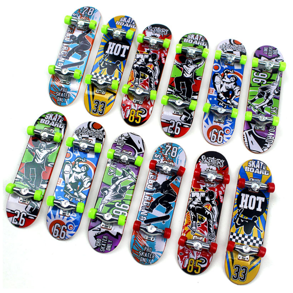 Barn Simulert Fingerboard Høy Kvalitet Legering Laget Bærbar Utdanningsleker Fin Skateboard Bærbar Leke