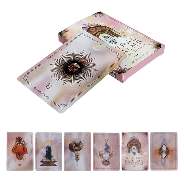 Astral Realms Crystal Oracle Card Tarot Family Party Brädspel one size one size one size one size