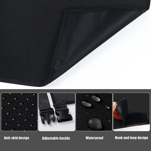 Lastenistuimen jatke, pakollinen pitkille lentomatkoille lasten kanssa Black A4