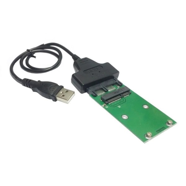 6 Gbps USB 2.0 til mSATA SSD-adapterkort - Legg til Micro SATA 16-pinners kontakt for 1,8\" harddisker