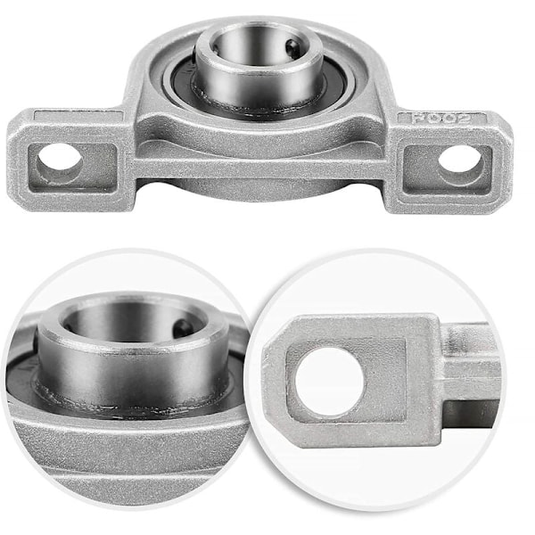 Kullagerenheter 12mm, Zinklegering Kullager med Solid Gjutjärnsbas