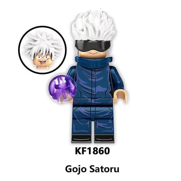 8 kpl/setti Jujutsu Kaisen hahmojen rakennuspalikat