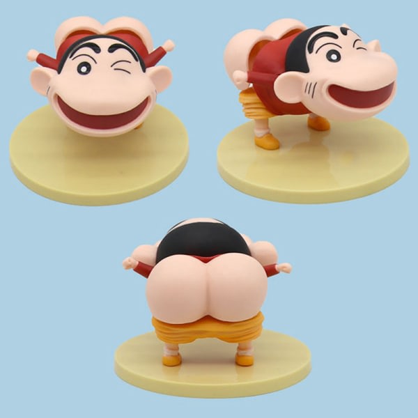 Crayon Shin-Chan Figuuri Peräpään Ravisteleva Silikoninen Takapuoli Crayon Shin