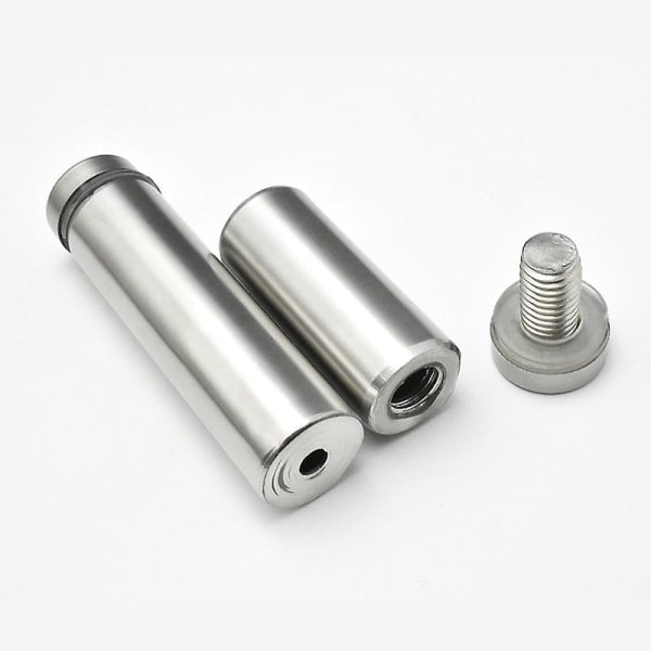 Støtteskruer til glas, 10 stk rustfrit stål afstandsskruer, reklameglas-stødskruer 20*12 mm
