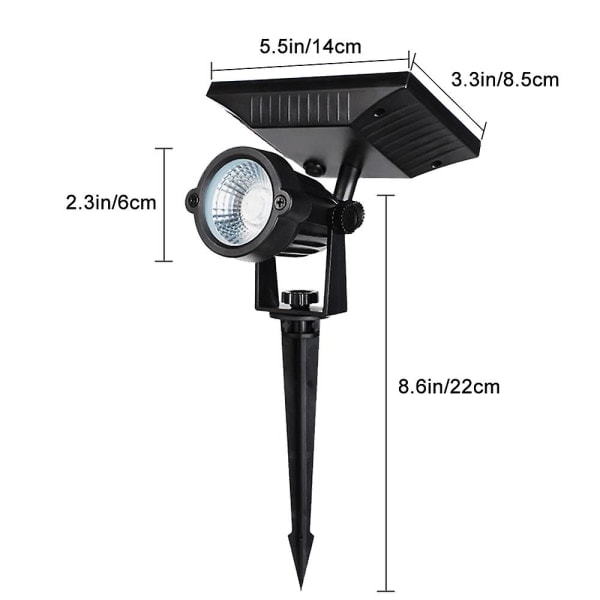 Solcellslampor LED små spotlights