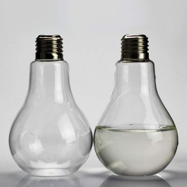 Transparent Glas Pære Plantekasse til Planter, Blomster, Have, Bryllupsdekoration