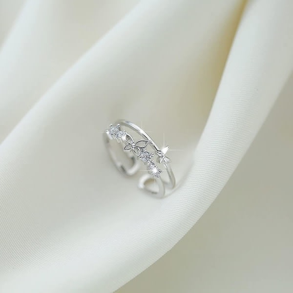 Till min dotter Fidget Ring, till min dotter fjärilsring, dotter present från mamma Ångestringar
