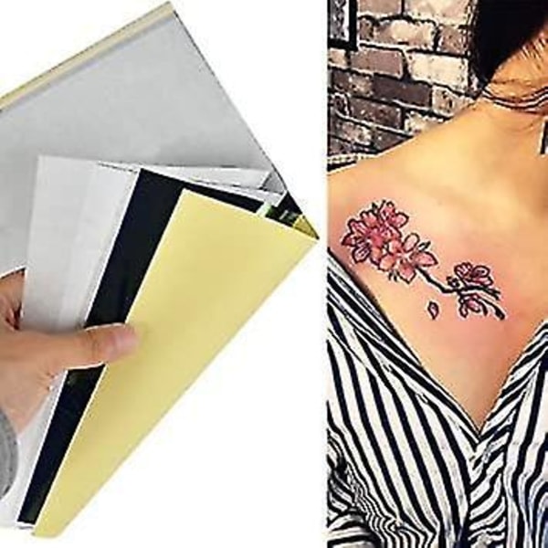 30 Papper Kol Tatuering Papper Profil A4 Kol Papper Papper Papper Papper Papper Papper Papper Papper Papper Överföringar