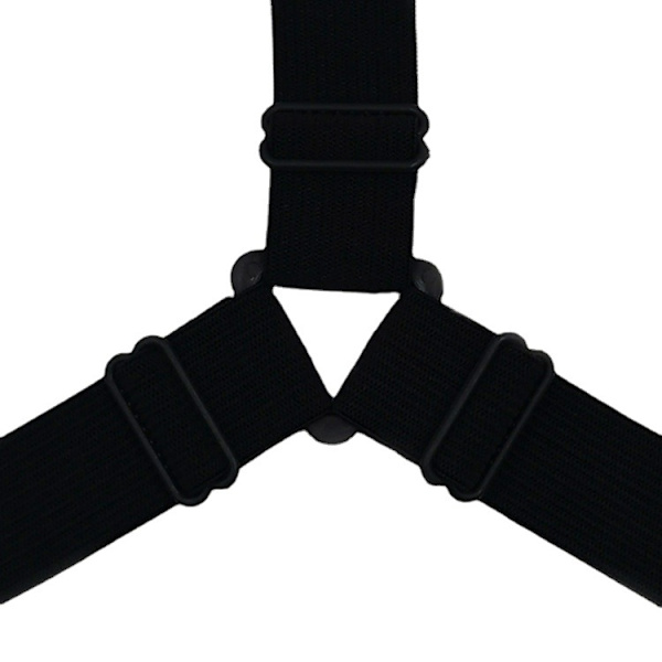 4 stk. Trekant Senglaken Festemidler 3-veis Justerbare Klips Holdere Elastiske Festemidler Griper Suspenders Tilpasset for Sengetøy, Holdere Senglaken Festestropper Khaki 4pcs