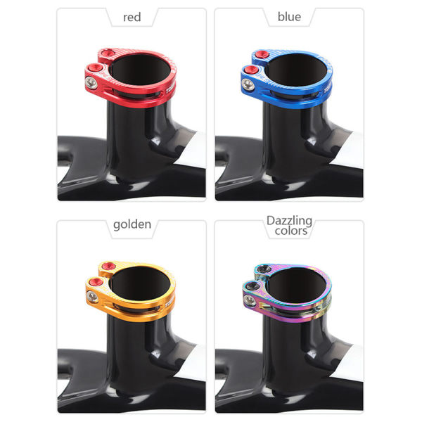 1 ST ENLEE 31,8MM Legering Cykelsæde Klemme Aluminium Mountain MTB Rød