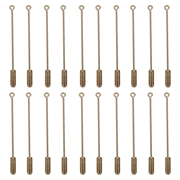 20 st Creative DIY Broschtillbehör Långa Hattörhängen Tillbehör Som Visas 6X0.3CM