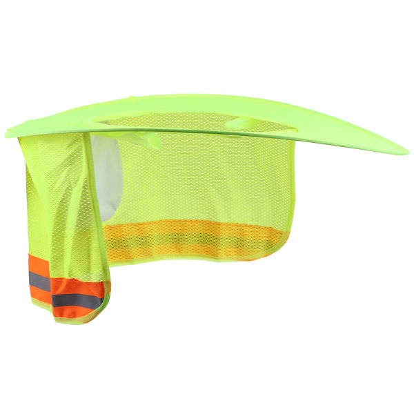 Solskydd som kan fästas med hård hattbrätte med halsskydd VIS Reflect Yellow one size