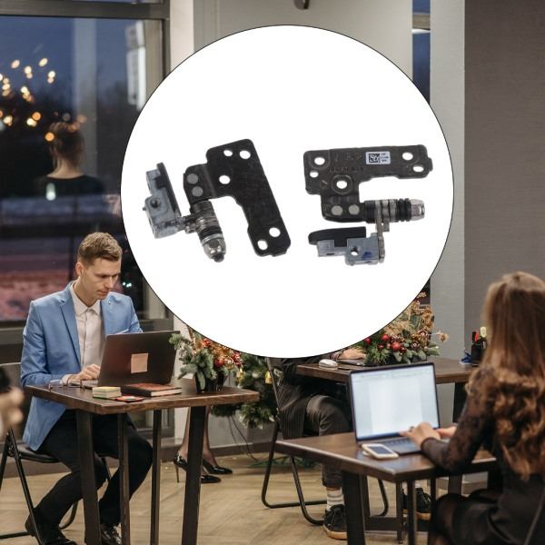 1 par venstre og højre LCD-hængselbeslag Skærmhængsel Sæt Udskiftning reservedele Reparation til Latitude E7470 Laptop