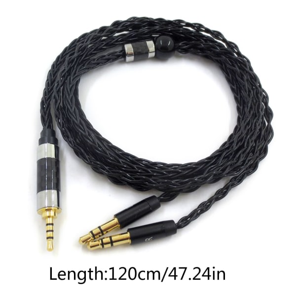 1,2 m hovedtelefonkabel Stereo Aux-kabel til Denon AH-D7100 7200 D600 D9200 5200 4.4mm 4.4mm