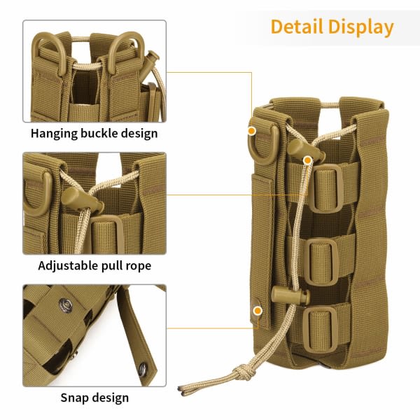 Vattenflaskväska Tactical Military Bag Justerbar vattenflaska