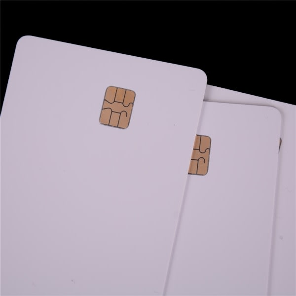 Ny 10 st ISO PVC IC med SLE4442 Chip Blank Smart Card Kontakt Vit 10st White 10pcs