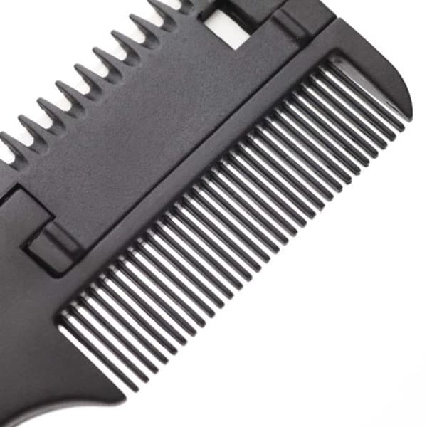 Praktisk Stylingkam med Razor Sort Svart