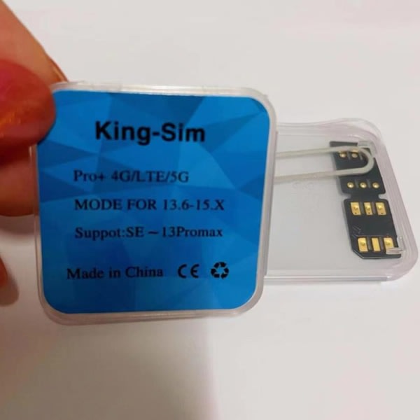 1st King-sim pro upplåsningskortklistermärke för iphone 6/7/8X/XS/XR
