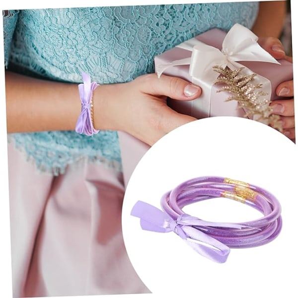 1. bånd glitter armbånd lilla harpiks Miss Foder