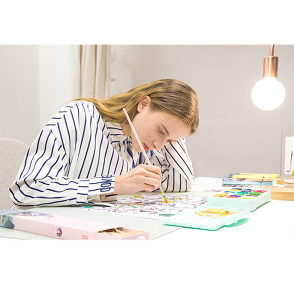18/24 Farver Gouache Maling Sæt med Palette 30ml Vandfarvemaling til Kunstnere Studerende Tilbehør Ikke-giftigt null - B