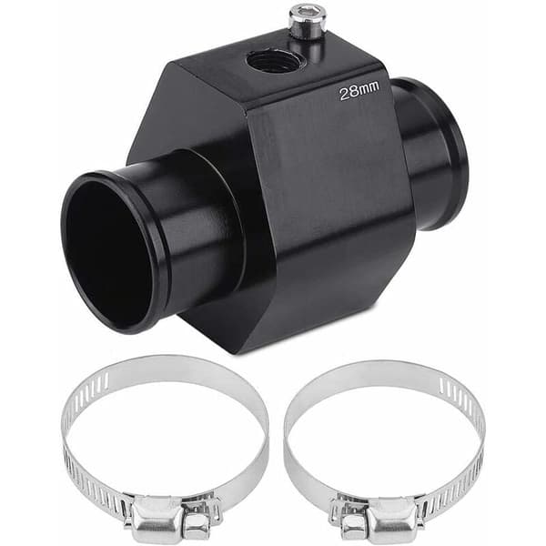 Vanntemperatursensor, bilvanntemperaturslange måleradapter temperaturprobe radiatorledd (28MM)