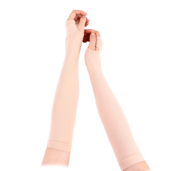 Is Silke Erme Mansjett Arm UV Solbeskyttelse AntiSkli Sommer Utendørs Beige En Størrelse Beige One Size