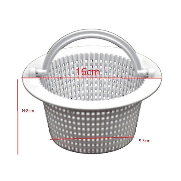 Ersättningskorgar för poolskimmer (2-pack) - Över mark pool genom vägg SkimmerBY White
