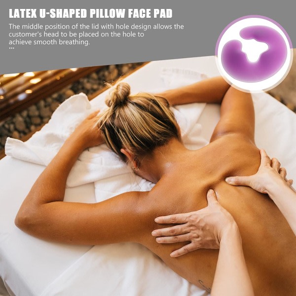 Silikon Face to Face Pute Spa Massasje Pad for Ansiktsmassasje Sal