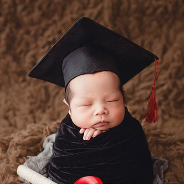 Babyflicka hattar Bachelor Baby hattar & mössor för nyfödd fotografering