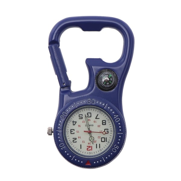 Clip-on karbinhake Luminous Face Backpacker Fob Watch blå