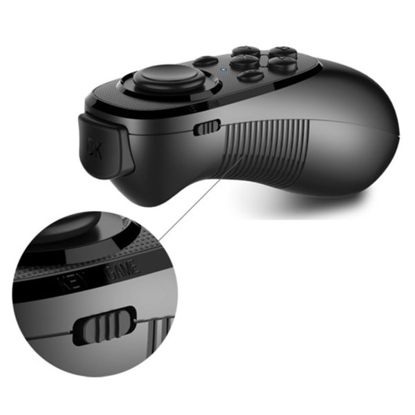 Universal trådløs Bluetooth-kompatibel Gamepad Spillkontroll Joystick Selfie-utløser for VR-briller Tilbehør