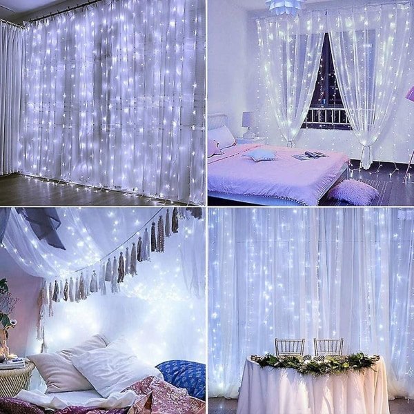 Utomhus String Light Dekoration Led Icicle 3x3m 300 Leds