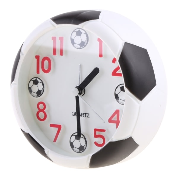Analog klocka för kreativ rund väckarklocka Fotbolls väckarklocka för barn Barn heminredning i sovrummet Födelsedagspresent