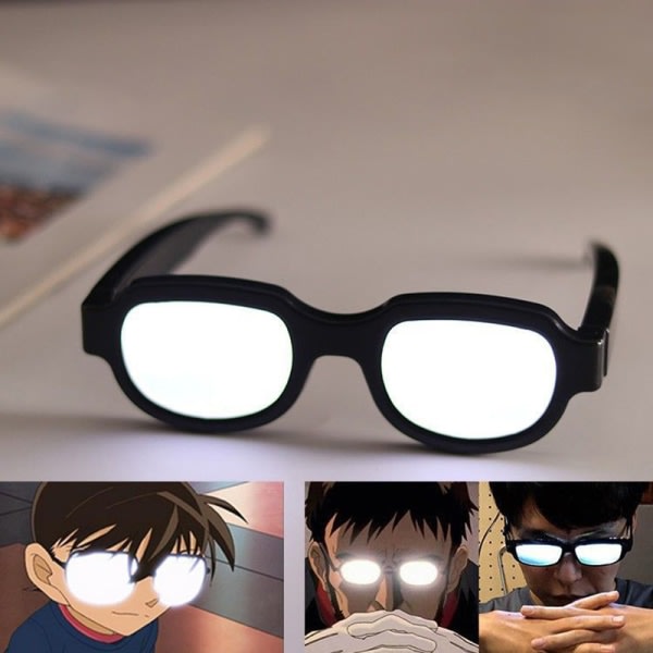 Nya Led Ljusglasögon Conan Med Samma Typ av Självlysande Glas A2 one size A2 one size