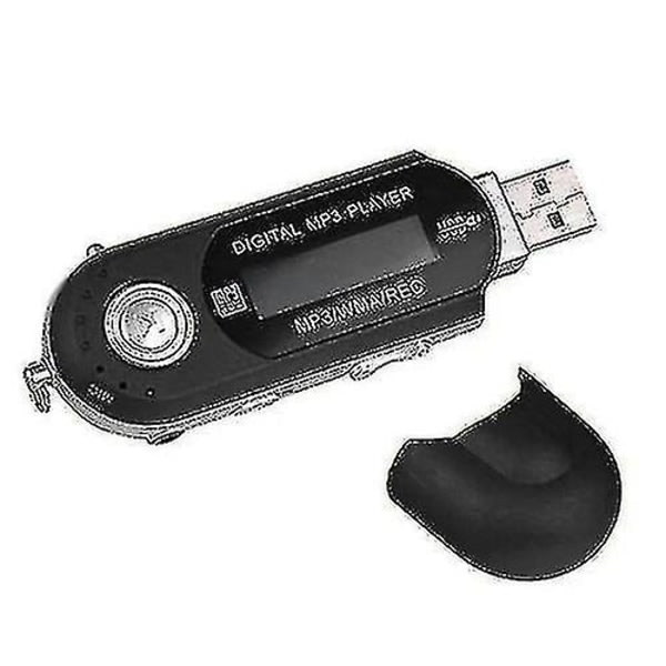8gb USB 2.0 mini lcd-minne mp3-musikspelare med FM-radio