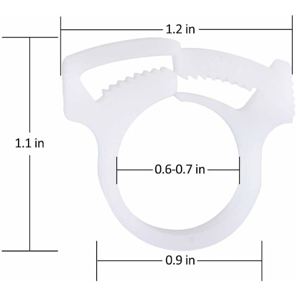Polaris Uima-allaspuhdistimen Letkuklipsit, 6 kpl B15 malleille 180 280 360 380 480