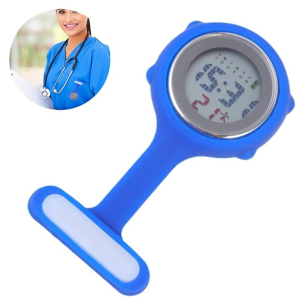 Elektronisk multifunktionell watch Silikon sjuksköterskeklocka Watch larm Kronograf Digital watch