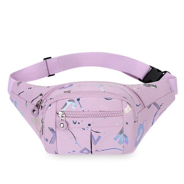 Kuumaleimatut kirjaimet vyölaukut Monitoimiset vyölaukut Rento crossbody-laukku purple