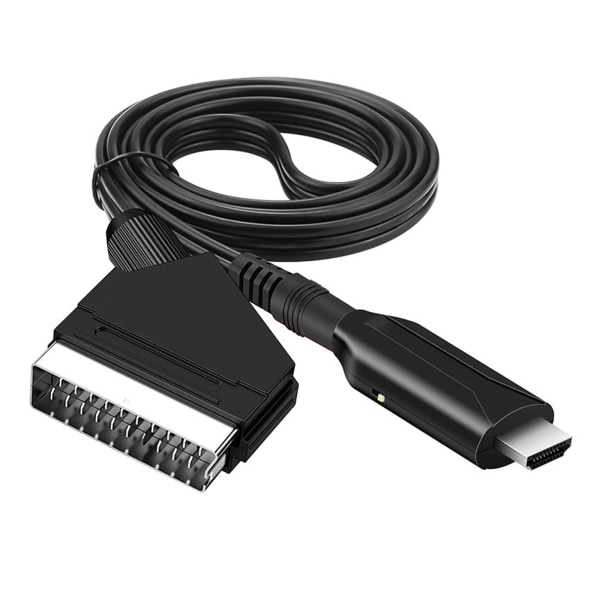 SCART til HDMI-kabel - SCART til HDMI-adapter - Alt i et SCART til HDMI Audio Video Converter 1080p/720p