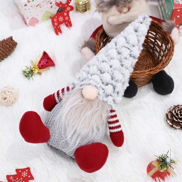 Svenska handgjorda plyschtomtar Christmas Gnome Home Holiday