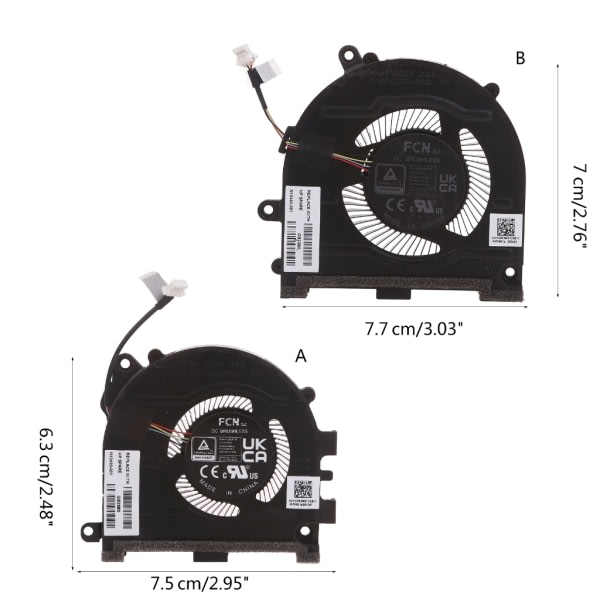 CPU GPU Notebook Cooler DC5V for 14 Pro 14-EH Laptop Cooling Fan Fan null - B