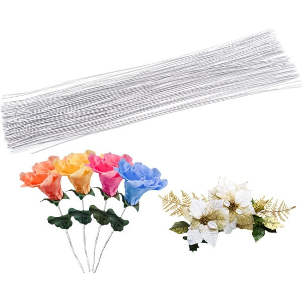 22 gauge blomstertråd - 100 papperstrådar för blomsterarrangemang