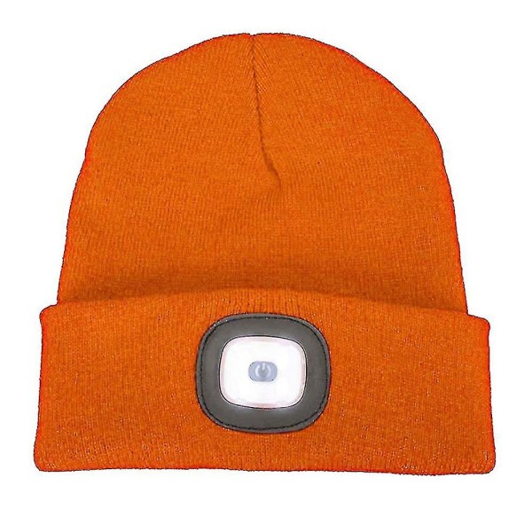 Unisex Led Beanie Hatt Med Ljus, Vinterstickad Uppplyst Strålkastar Hattar Pannlampa Cap Gåva Kompatibel med män och kvinnor (ilmainen frakti)